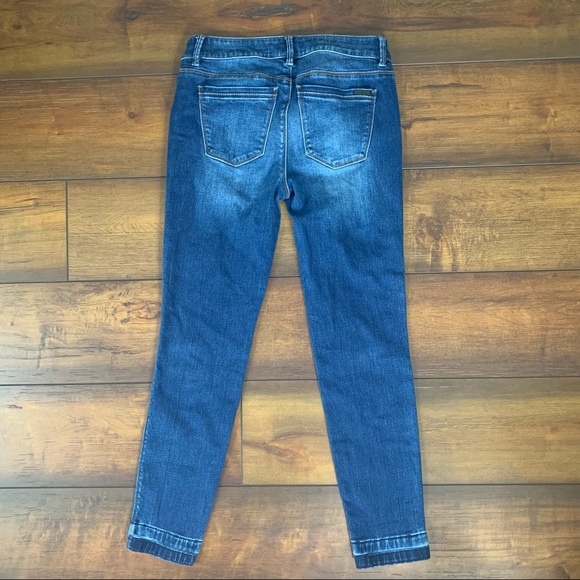 White House Black Market WHBM Skimmer cuffed denim blue Jeans size 2 medium wash - Picture 3 of 16
